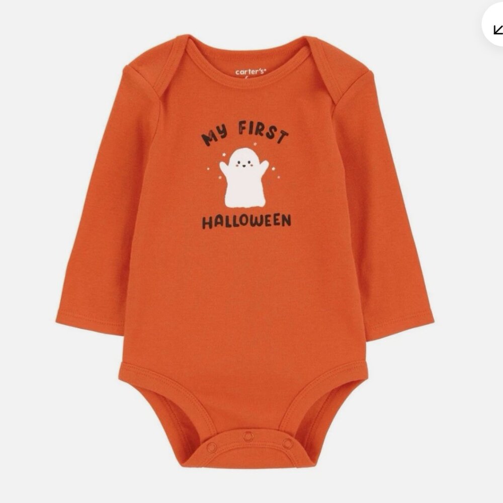 Carter's Orange My First Halloween Bodysuit 18 Month